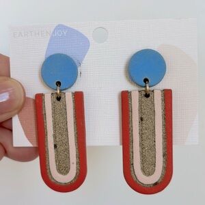 NWOT—EARTHENjoy Handmade Ceramic Earrings.